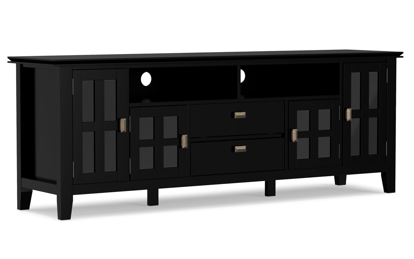 Black | Artisan 72 inch Tall TV Stand