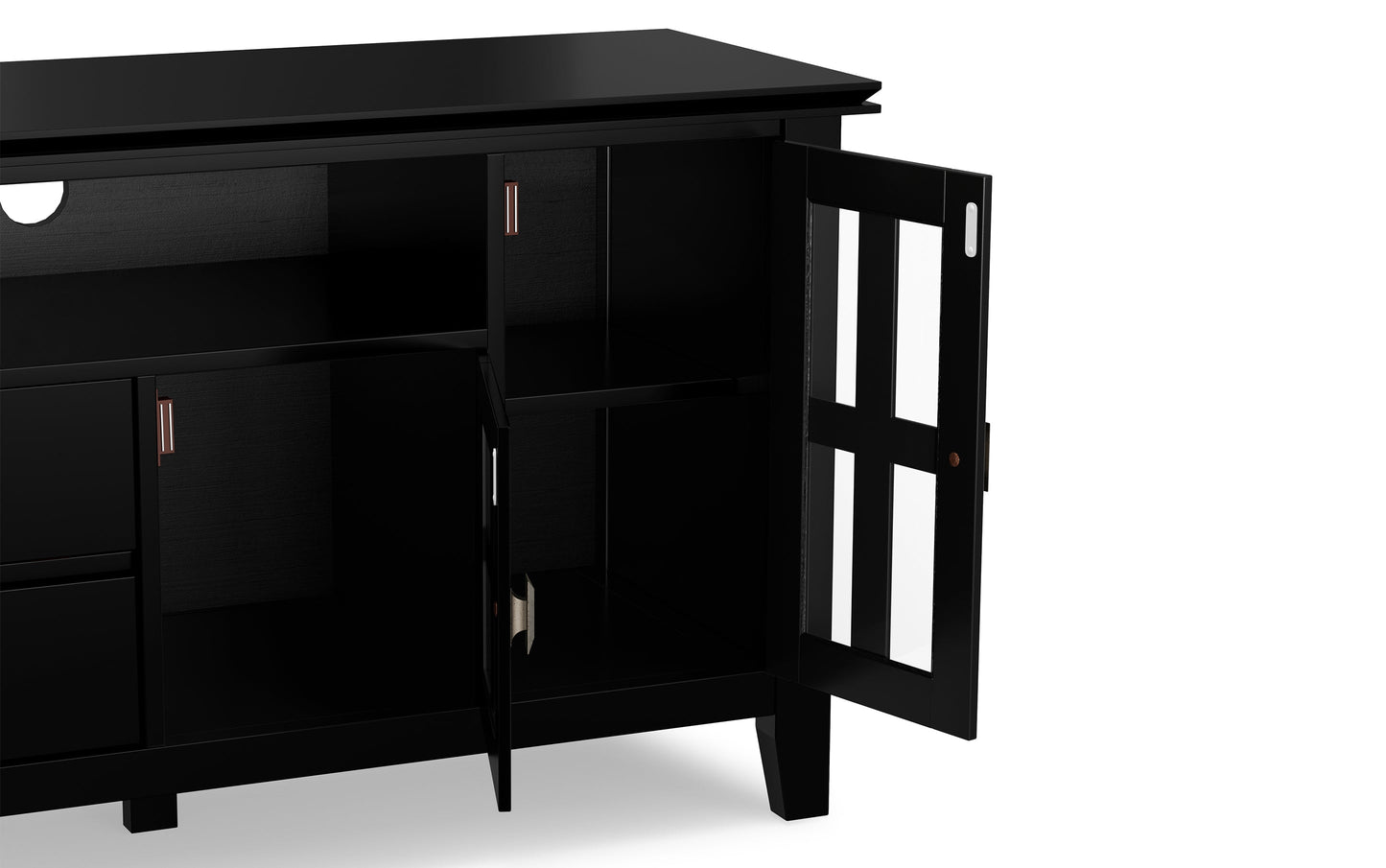 Black | Artisan 72 inch Tall TV Stand