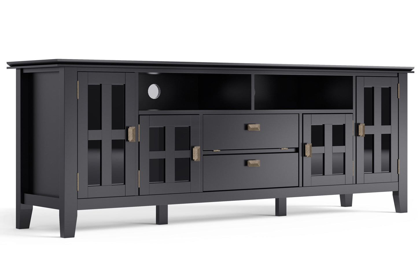 Black | Artisan 72 inch Tall TV Stand