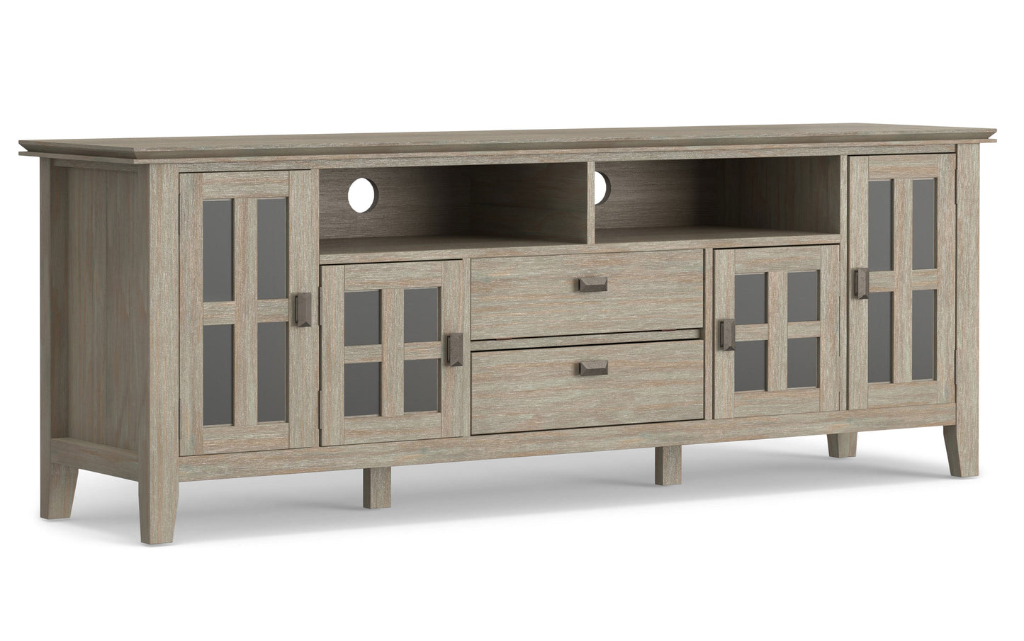 Distressed Grey | Artisan 72 inch Tall TV Stand