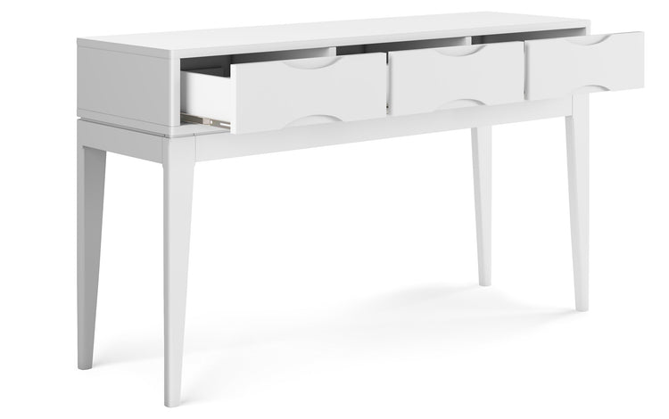 White | Harper 54 inch Console Sofa Table