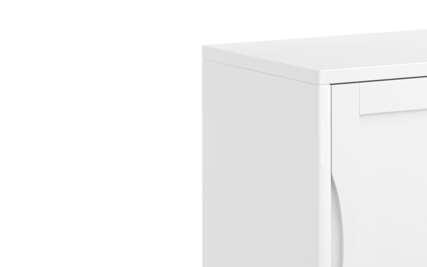 White | Harper 30 inch Low Storage Cabinet