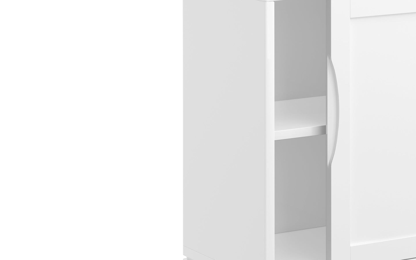 White | Harper 30 inch Low Storage Cabinet