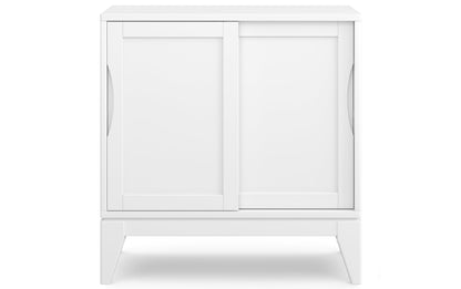 White | Harper 30 inch Low Storage Cabinet