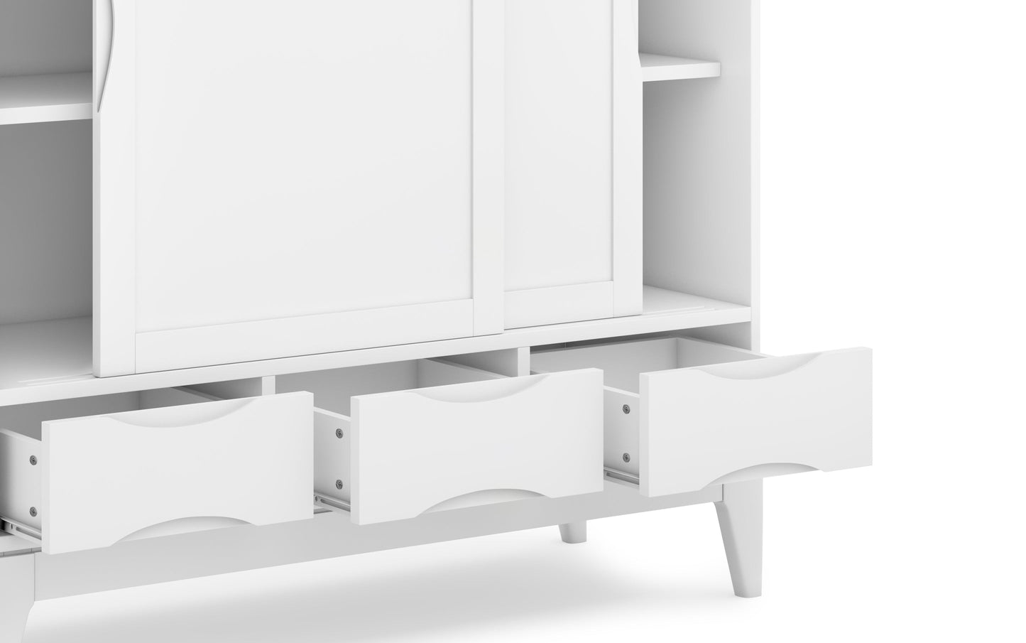 White | Harper 48 inch Medium Storage Cabinet