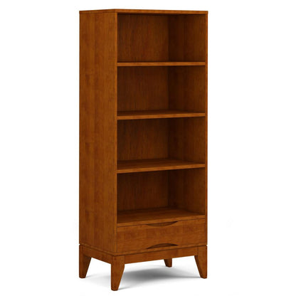 Teak Brown | Harper 60 x 24 inch Bookcase with Storage