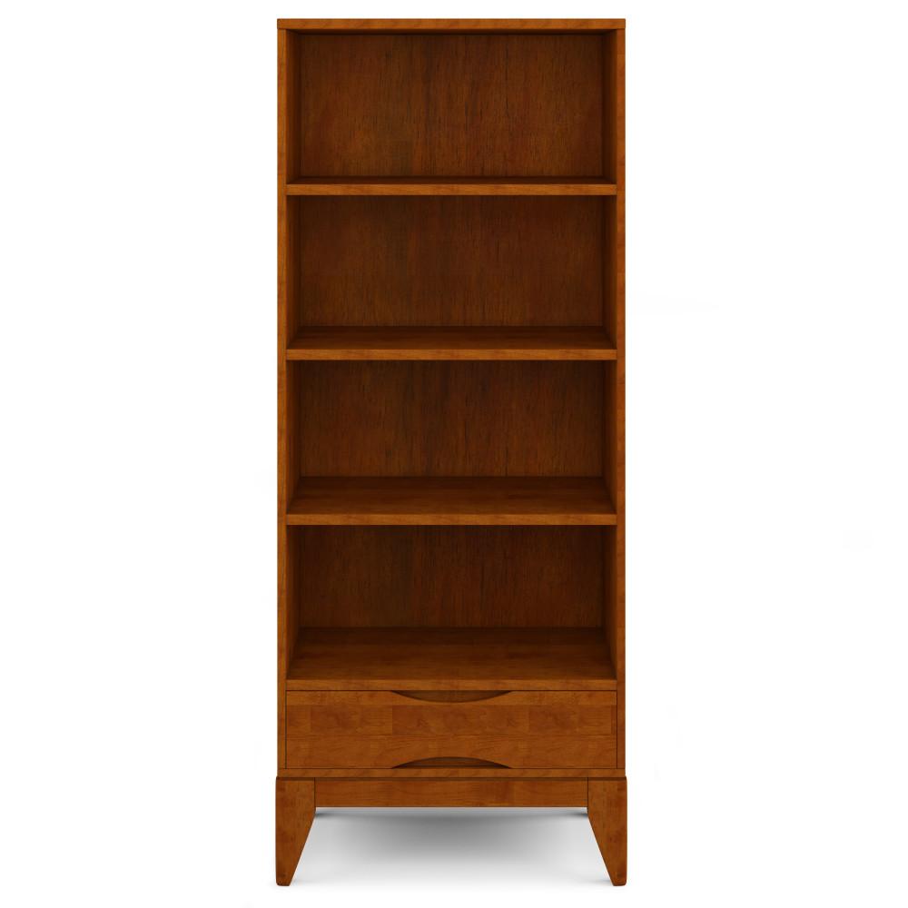 Teak Brown | Harper 60 x 24 inch Bookcase with Storage