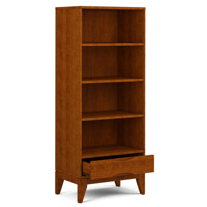 Teak Brown | Harper 60 x 24 inch Bookcase with Storage