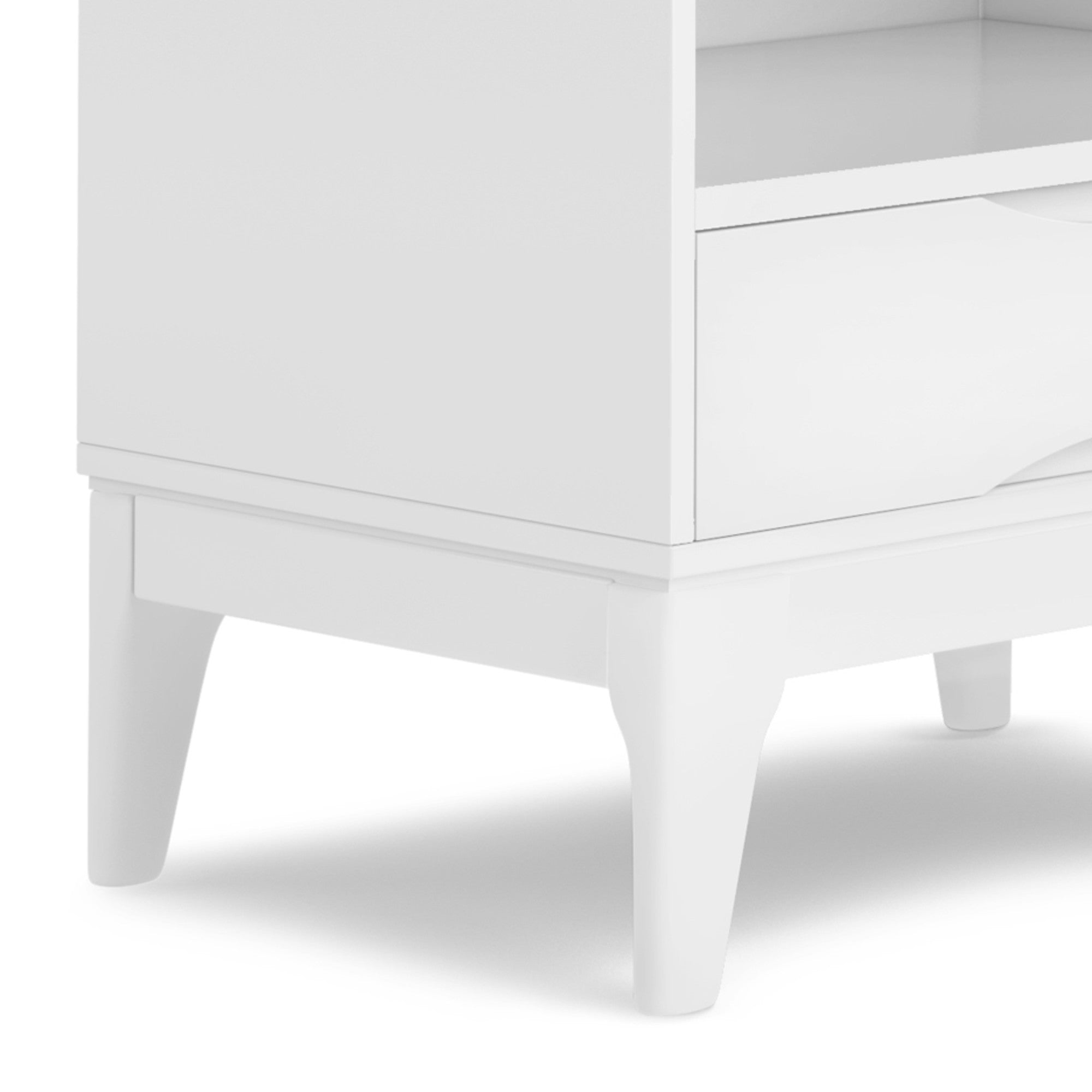 White | Harper 60 x 24 inch Bookcase with Storage