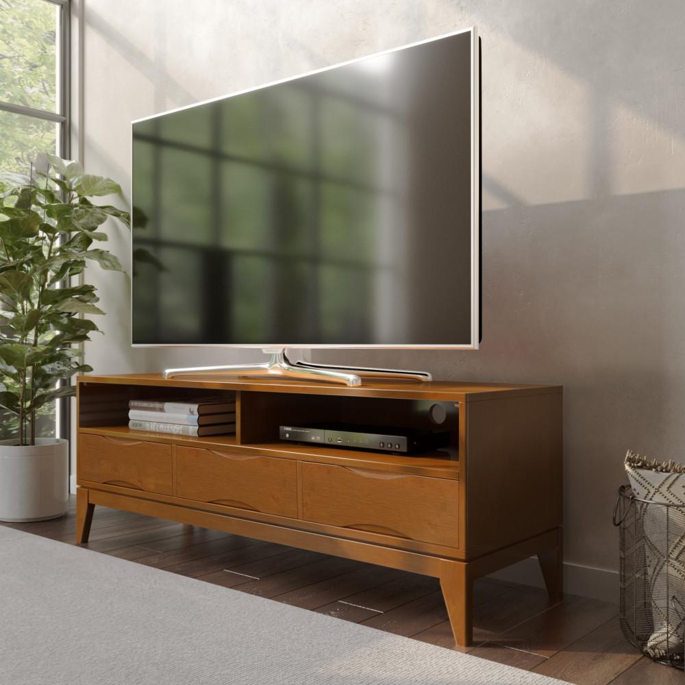 Teak Brown | Harper 60 inch TV Media Stand