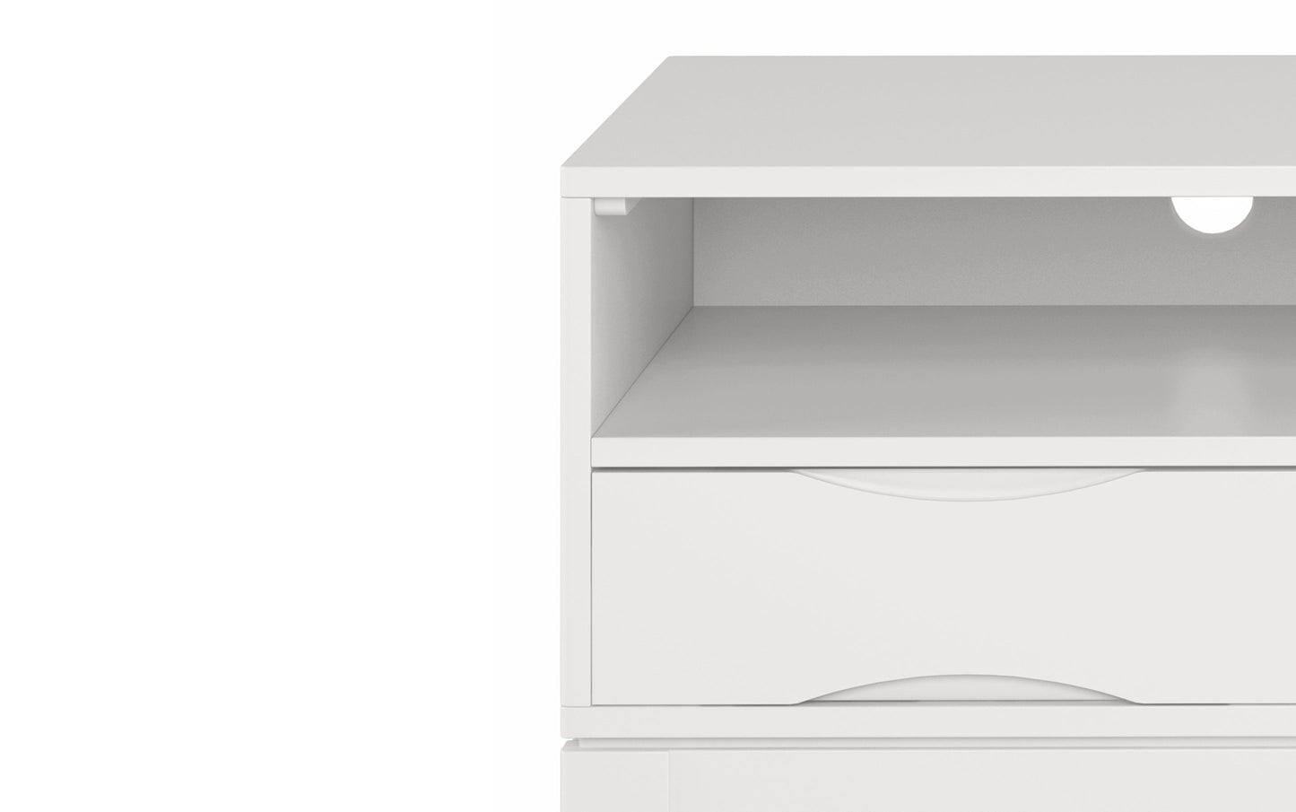 White | Harper 60 inch TV Media Stand