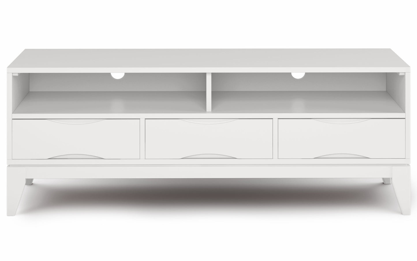 White | Harper 60 inch TV Media Stand