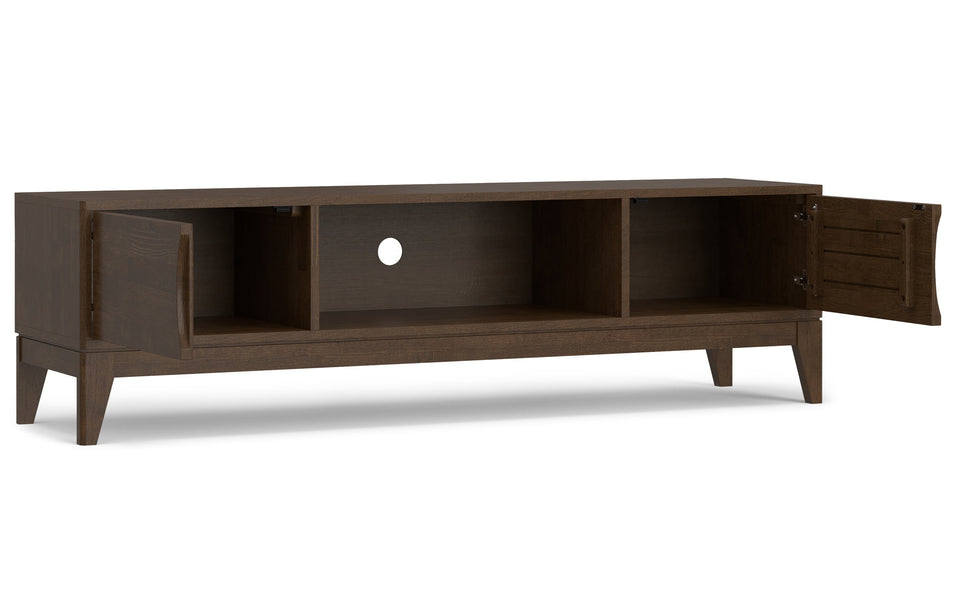 Walnut Brown | Harper 72 inch Low TV Media Stand