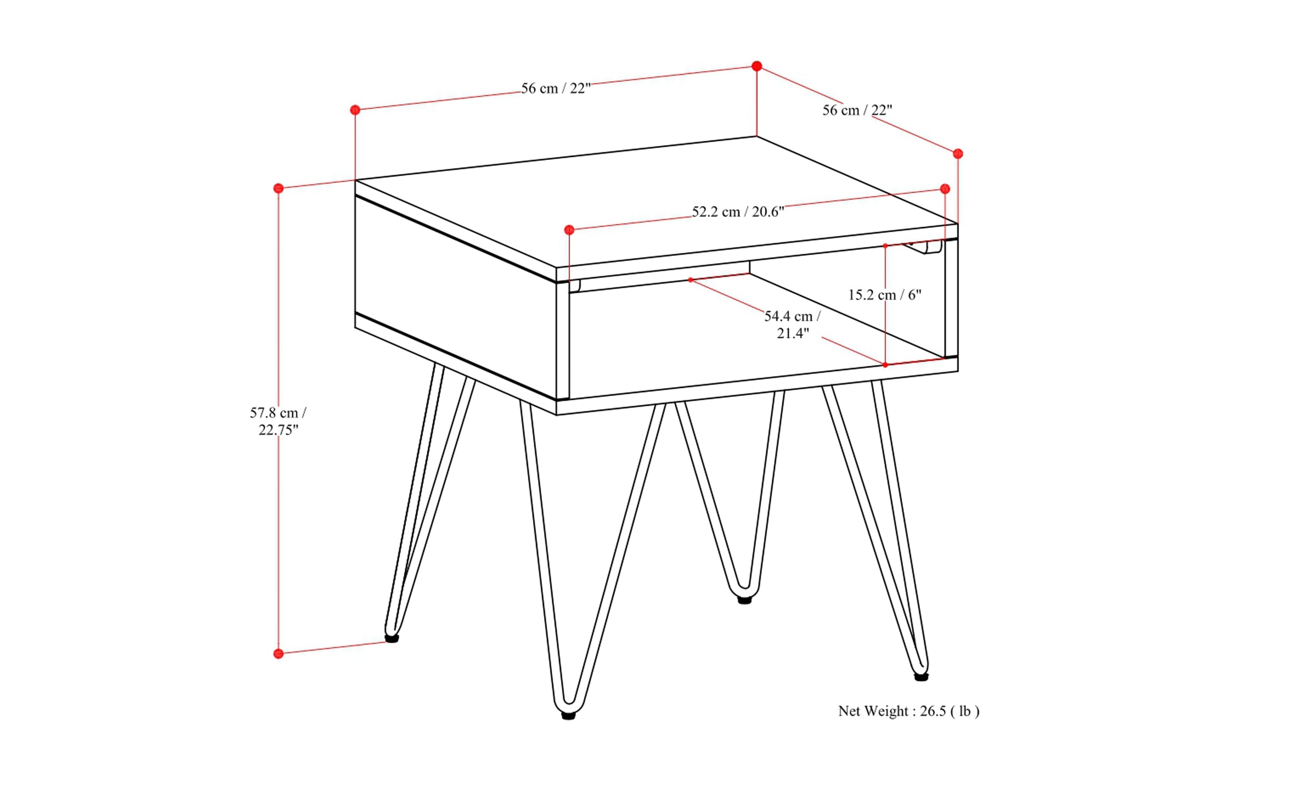 Oak Oak | Hunter End Table