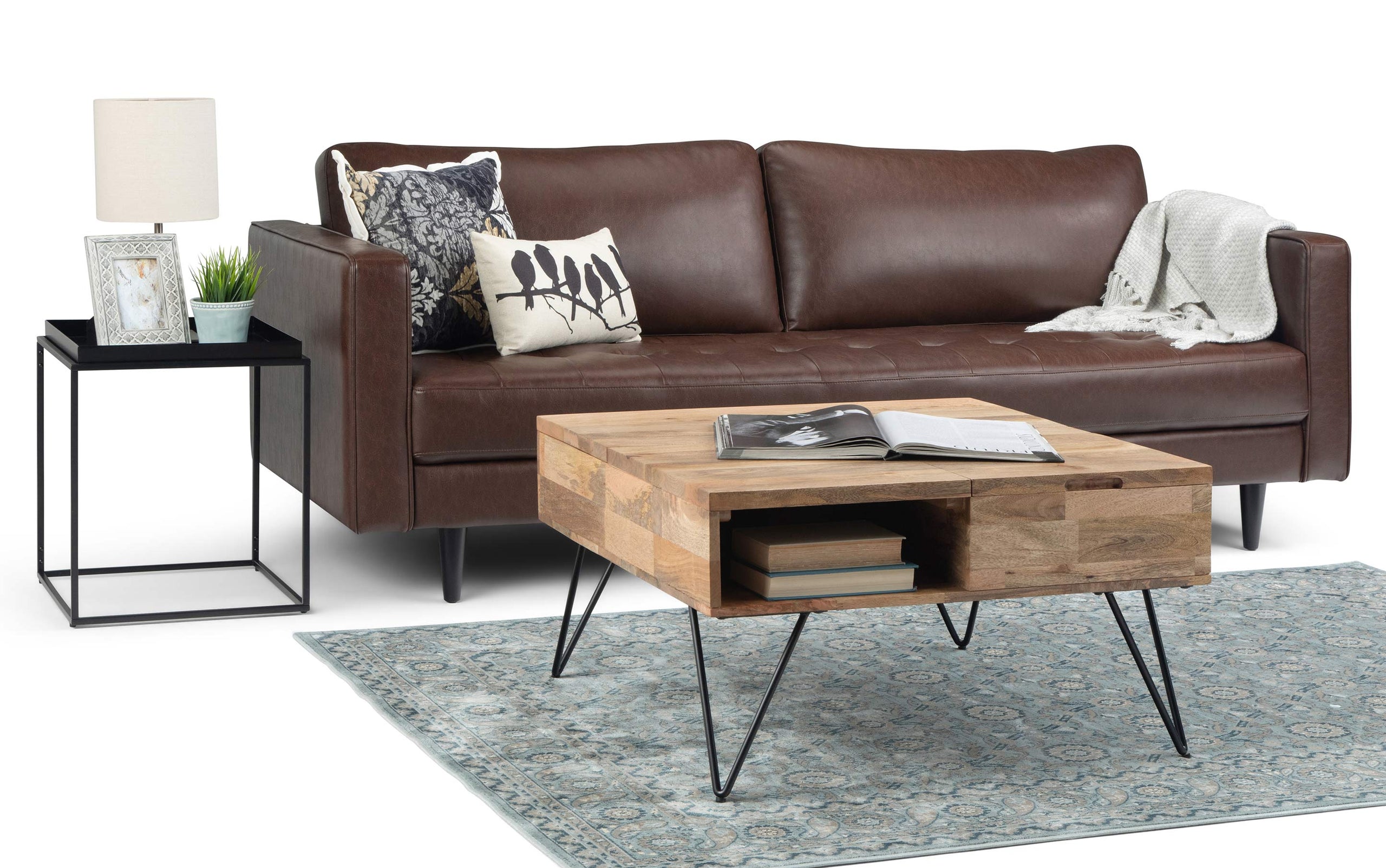 Natural Mango | Hunter Lift Top Square Coffee Table