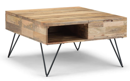 Natural Mango | Hunter Lift Top Square Coffee Table