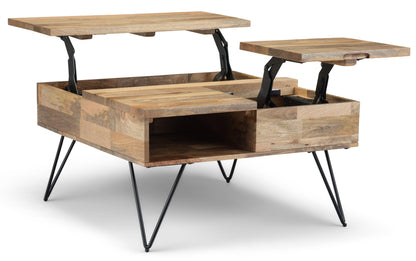 Natural Mango | Hunter Lift Top Square Coffee Table