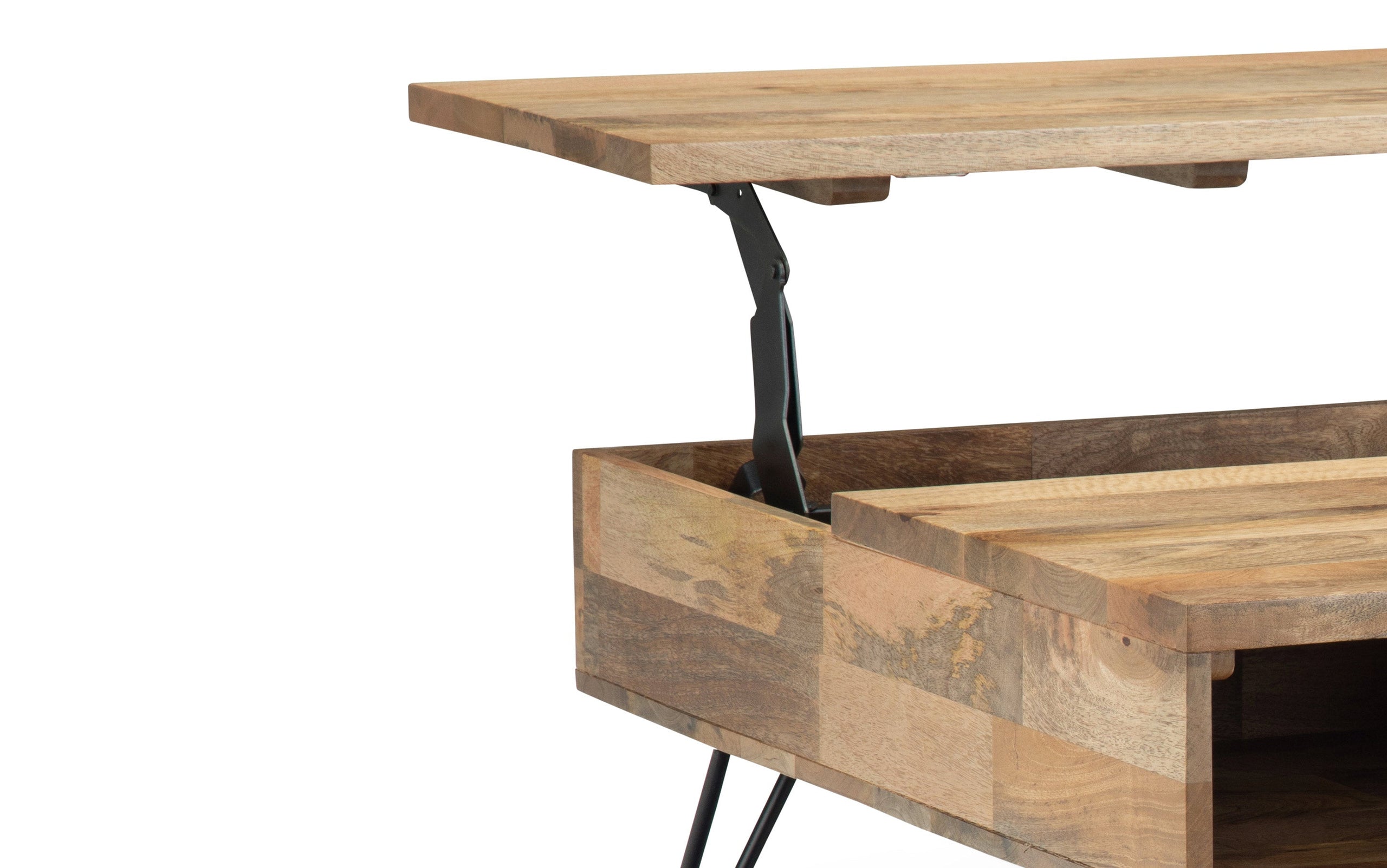 Natural Mango | Hunter Lift Top Square Coffee Table