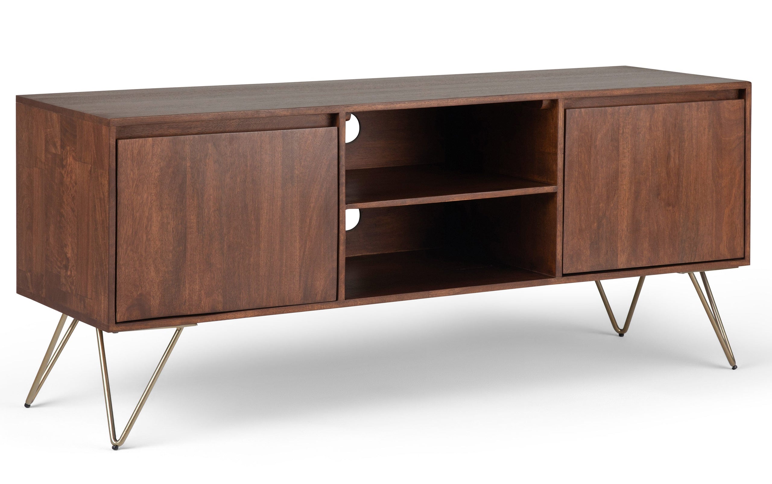 Umber Brown Mango | Hunter TV Media Stand in Mango