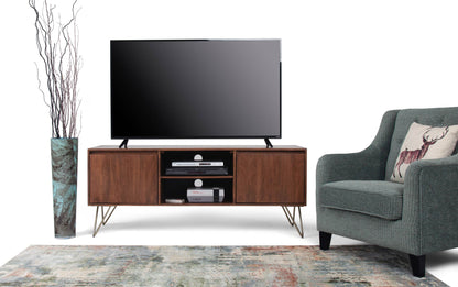 Umber Brown Mango | Hunter TV Media Stand in Mango