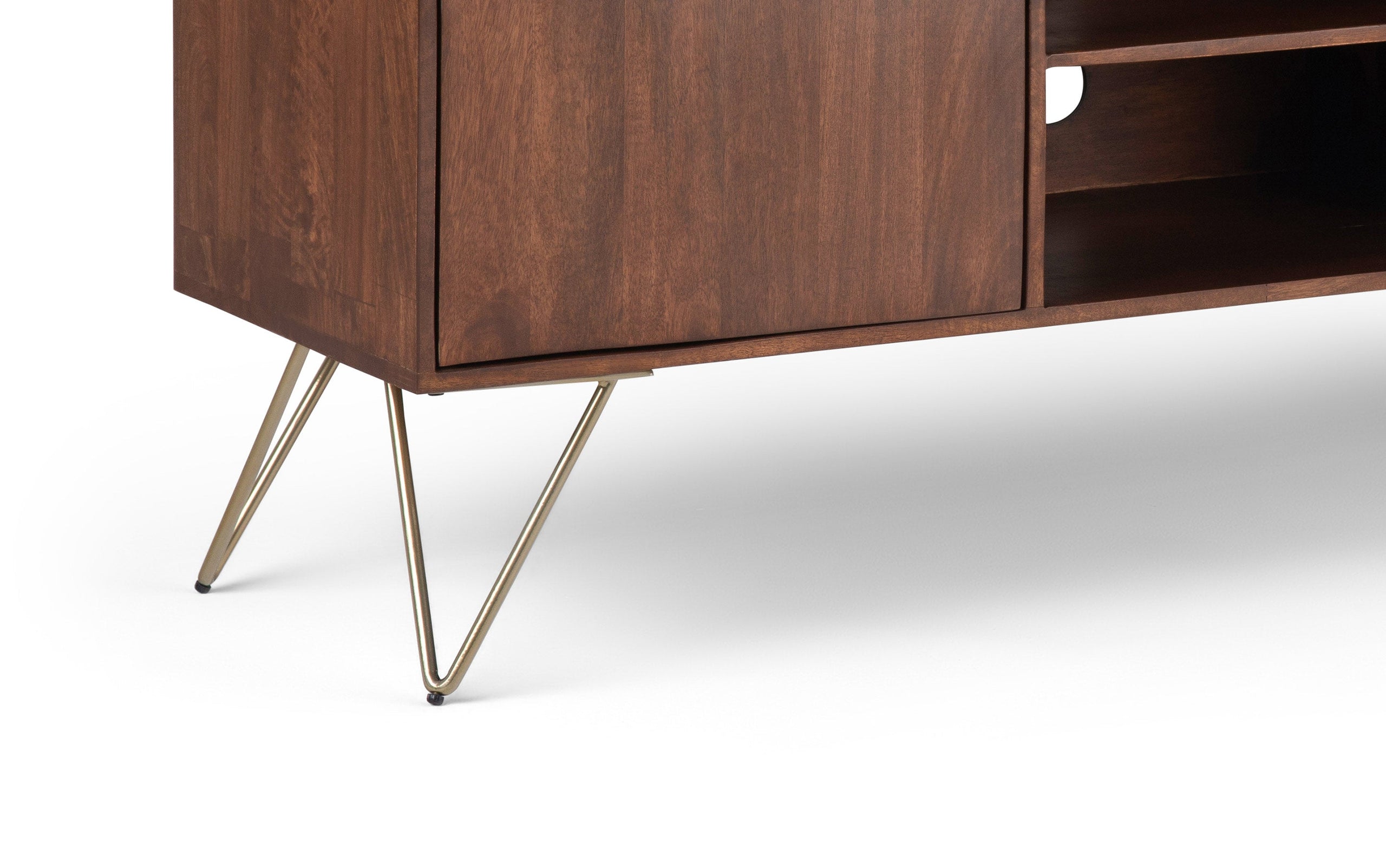 Umber Brown Mango | Hunter TV Media Stand in Mango