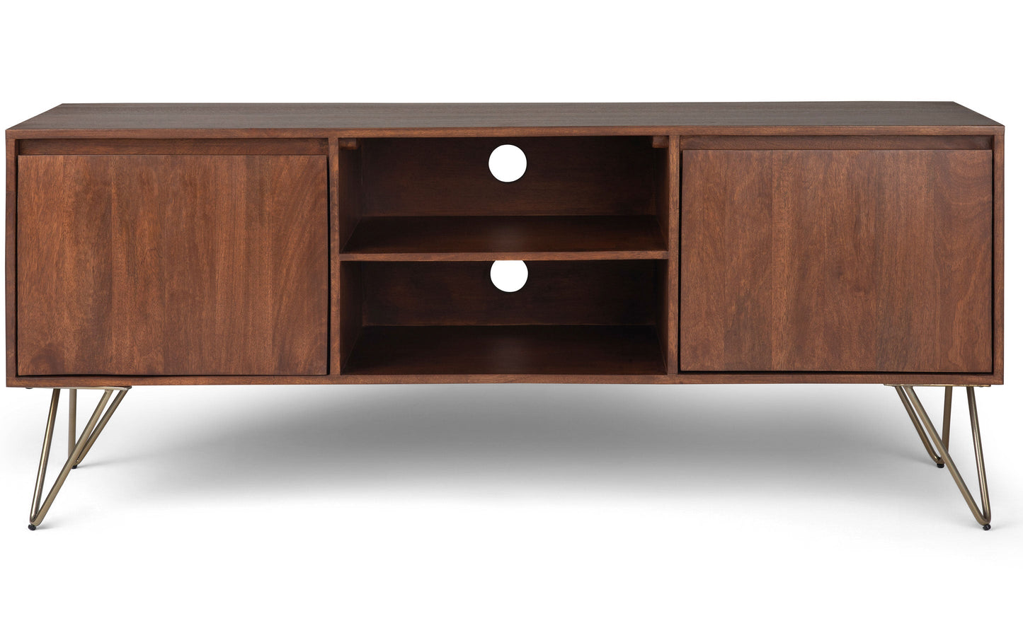 Umber Brown Mango | Hunter TV Media Stand in Mango