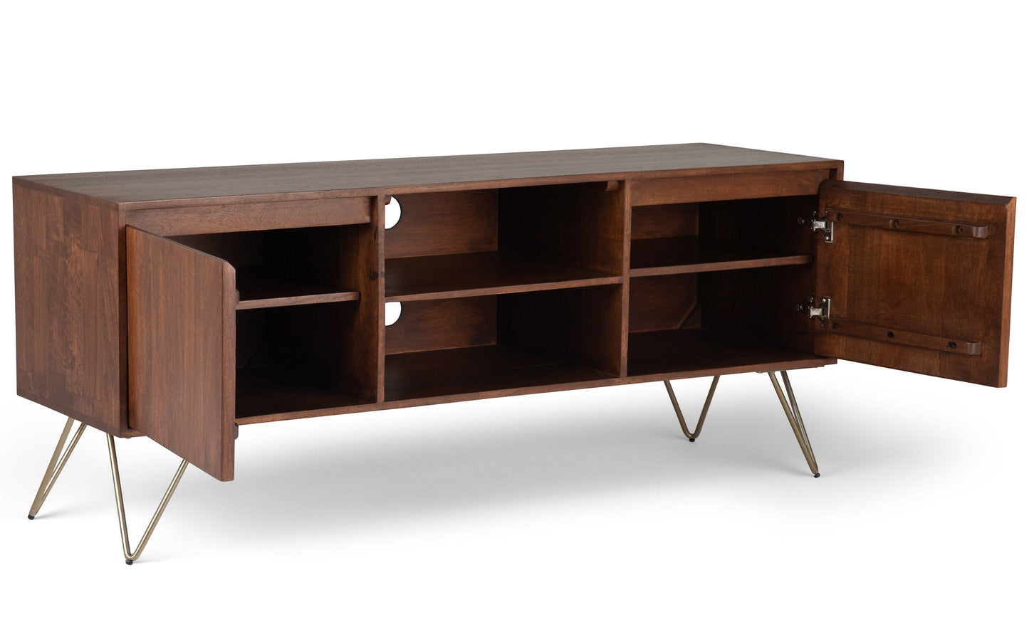 Umber Brown Mango | Hunter TV Media Stand in Mango