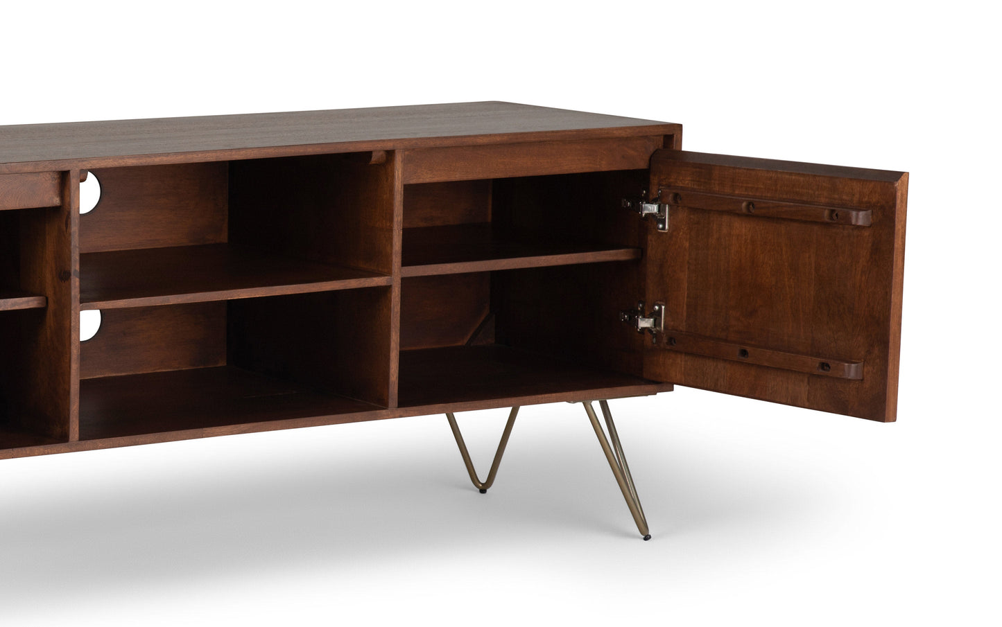 Umber Brown Mango | Hunter TV Media Stand in Mango