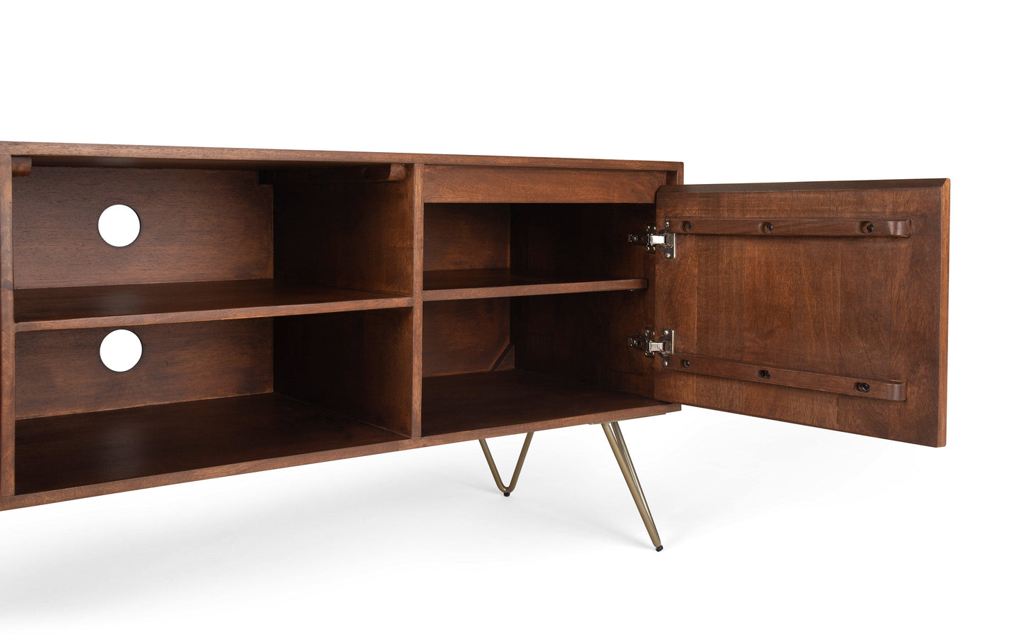 Umber Brown Mango | Hunter TV Media Stand in Mango