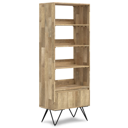 Antique Sturdy Real Natural Wood Storage Book Shelf Solid Wood Bookshelf 4  Tier Tall Open Metal Bookcase - China Modern Book Shelf, 4 Tier Metal  Wooden Bookcase