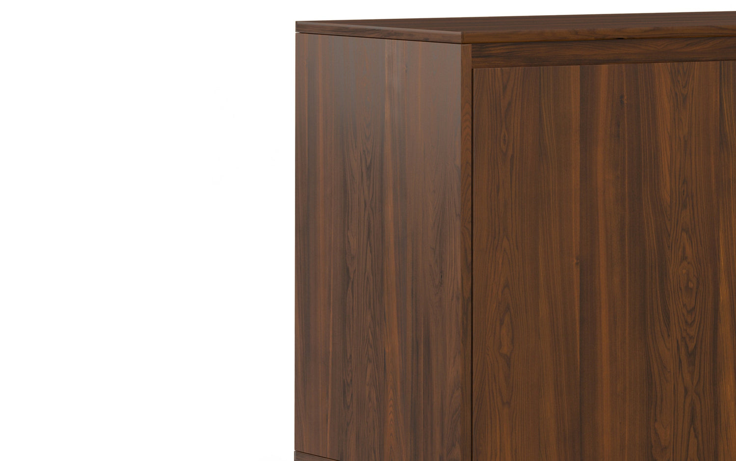 Walnut Solid Wood - Walnut | Hunter 3 Door Sideboard Buffet in Walnut