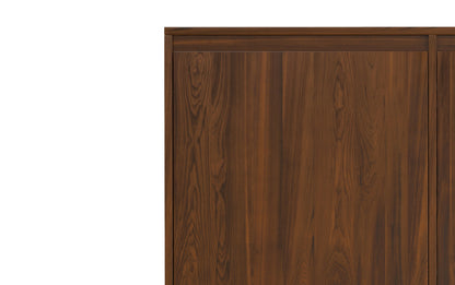 Walnut Solid Wood - Walnut | Hunter 3 Door Sideboard Buffet in Walnut