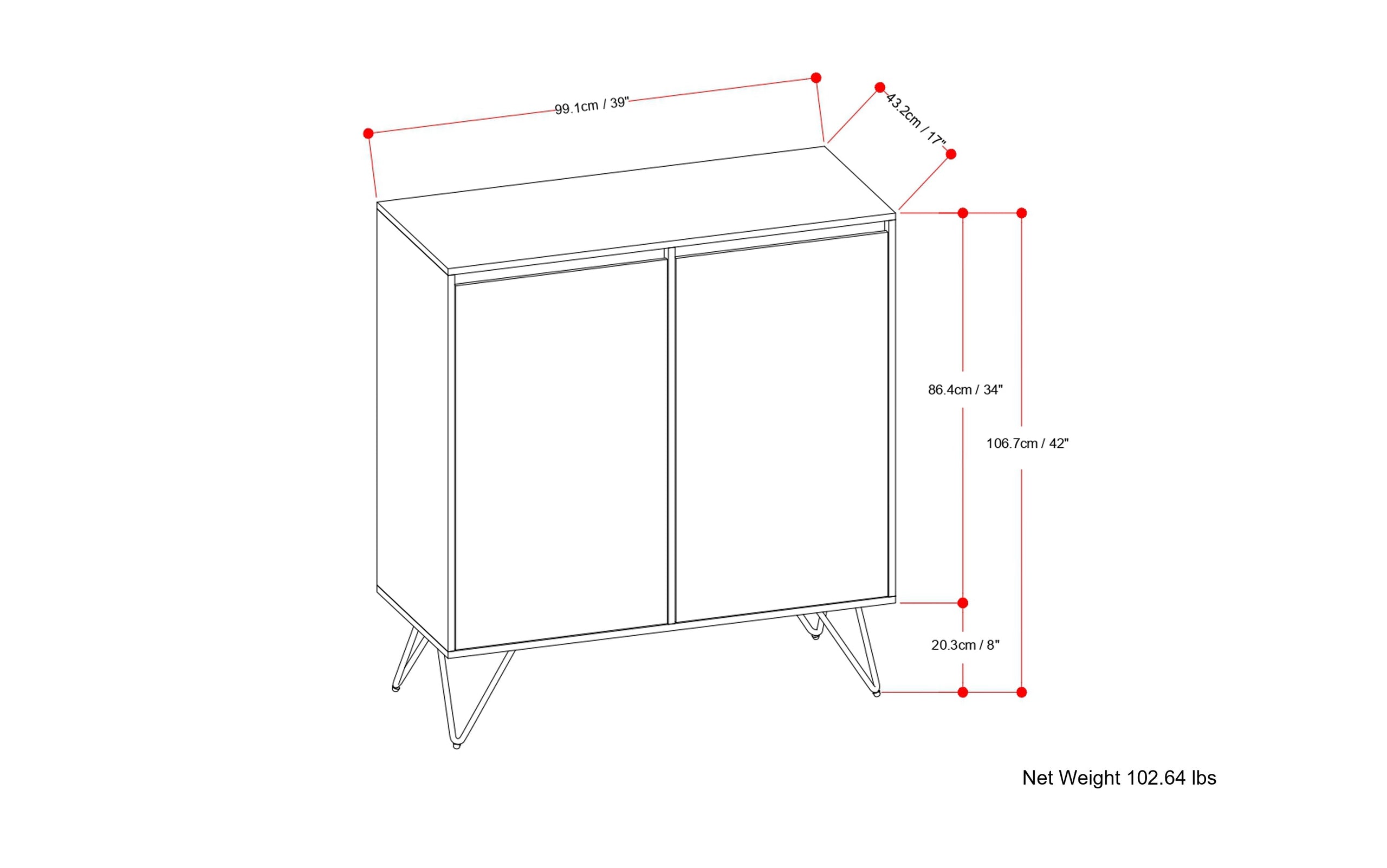 Hunter Medium Storage Cabinet