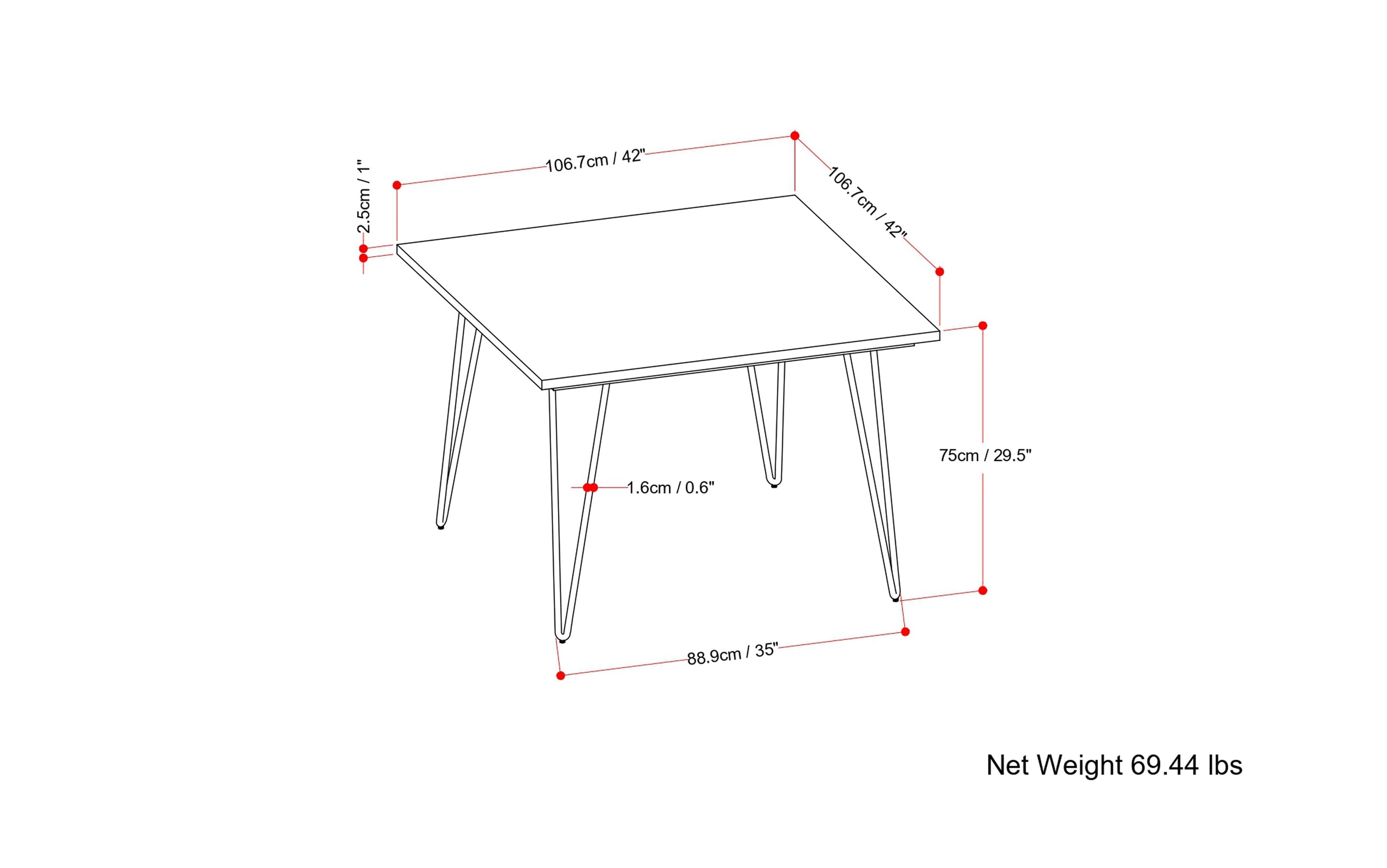 Black Vegan Leather | Hayley / Hunter 5-Piece Dining Set