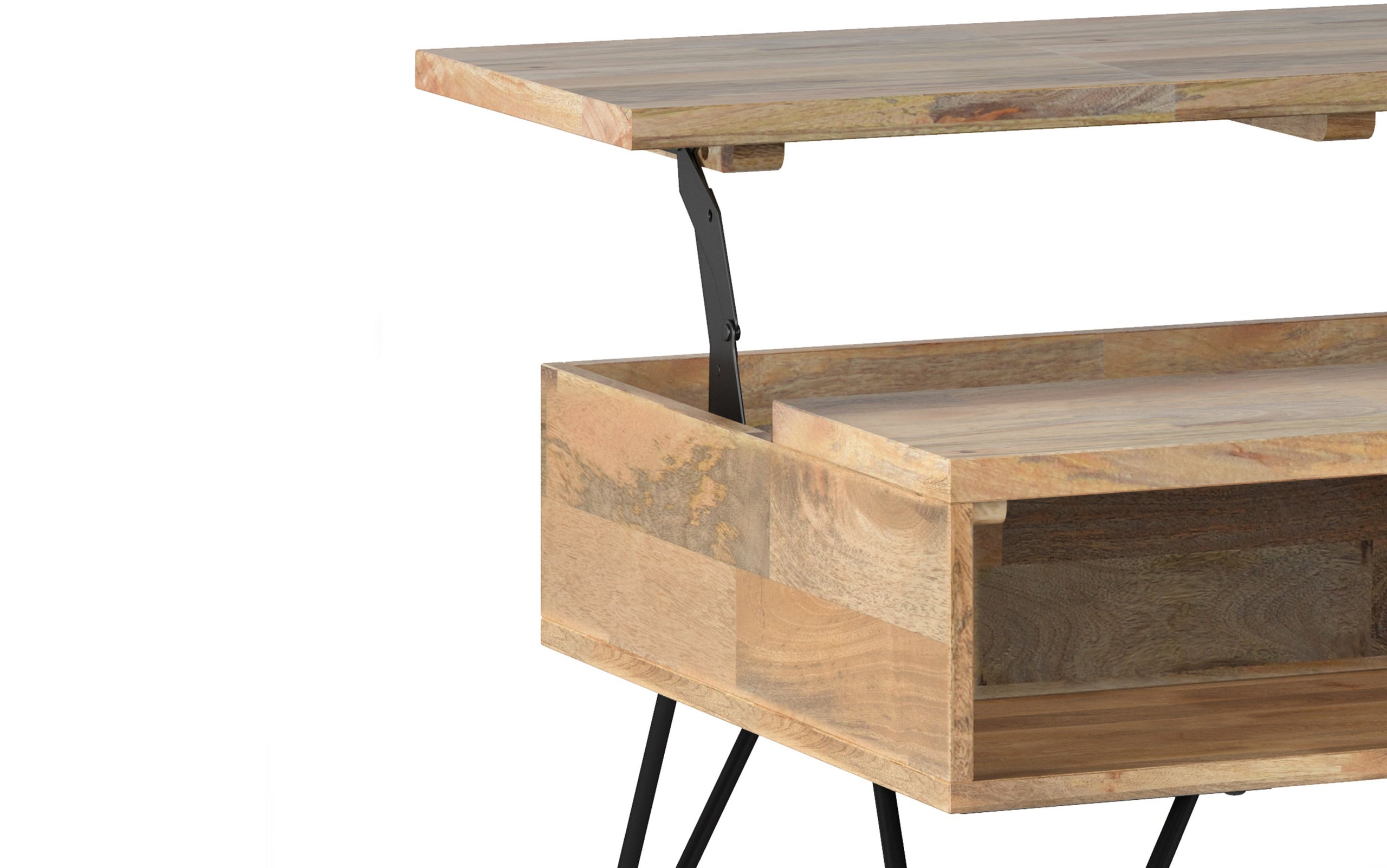 Natural Black Mango | Hunter Small Lift Top Coffee Table