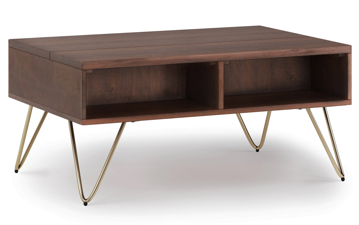 Umber Brown Gold Mango | Hunter Small Lift Top Coffee Table