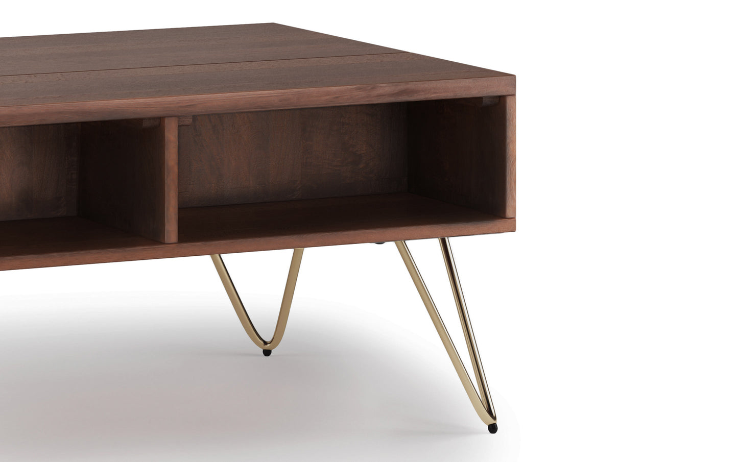 Umber Brown Gold Mango | Hunter Small Lift Top Coffee Table