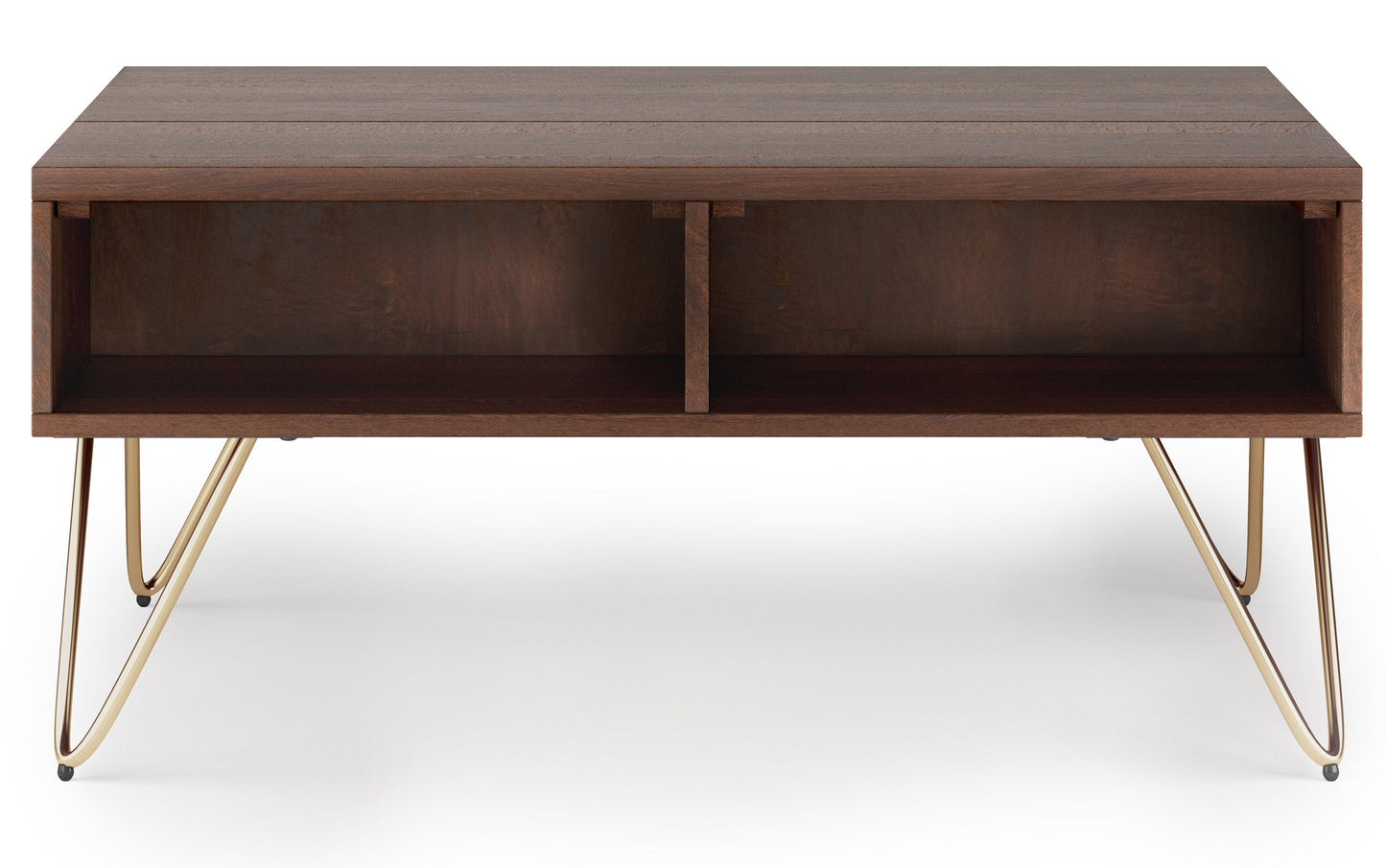 Umber Brown Gold Mango | Hunter Small Lift Top Coffee Table