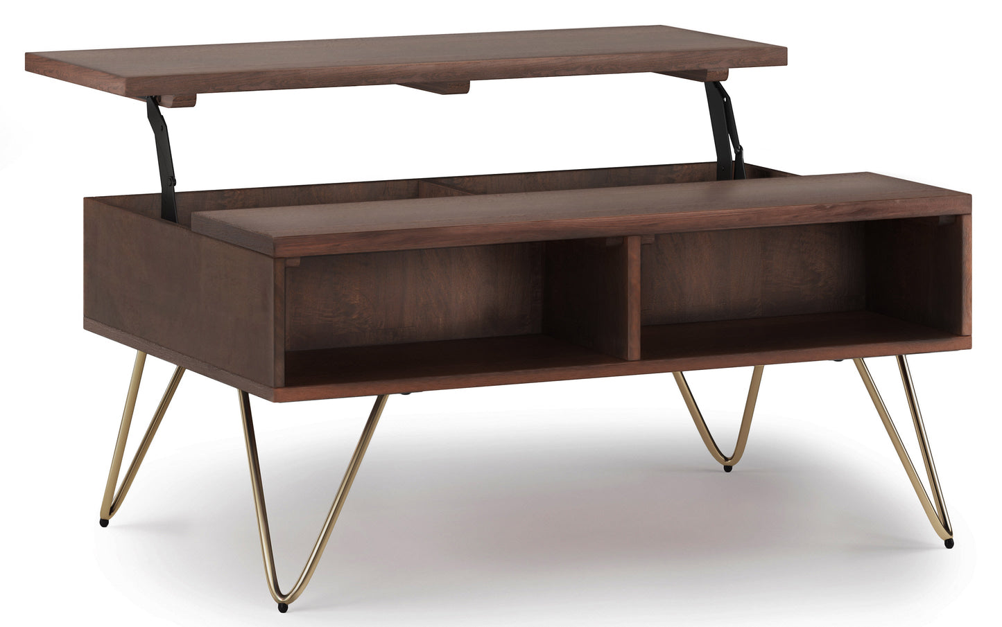 Umber Brown Gold Mango | Hunter Small Lift Top Coffee Table