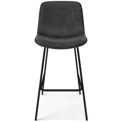 Distressed Charcoal Grey | Jolie Bar Stool (Set of 2)