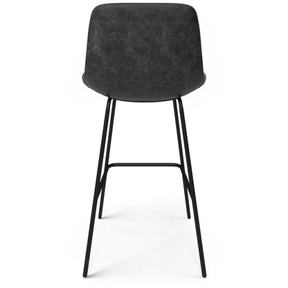 Distressed Charcoal Grey | Jolie Bar Stool (Set of 2)