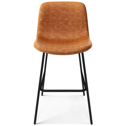 Camel Brown | Jolie Counter Height Stool (Set of 2)