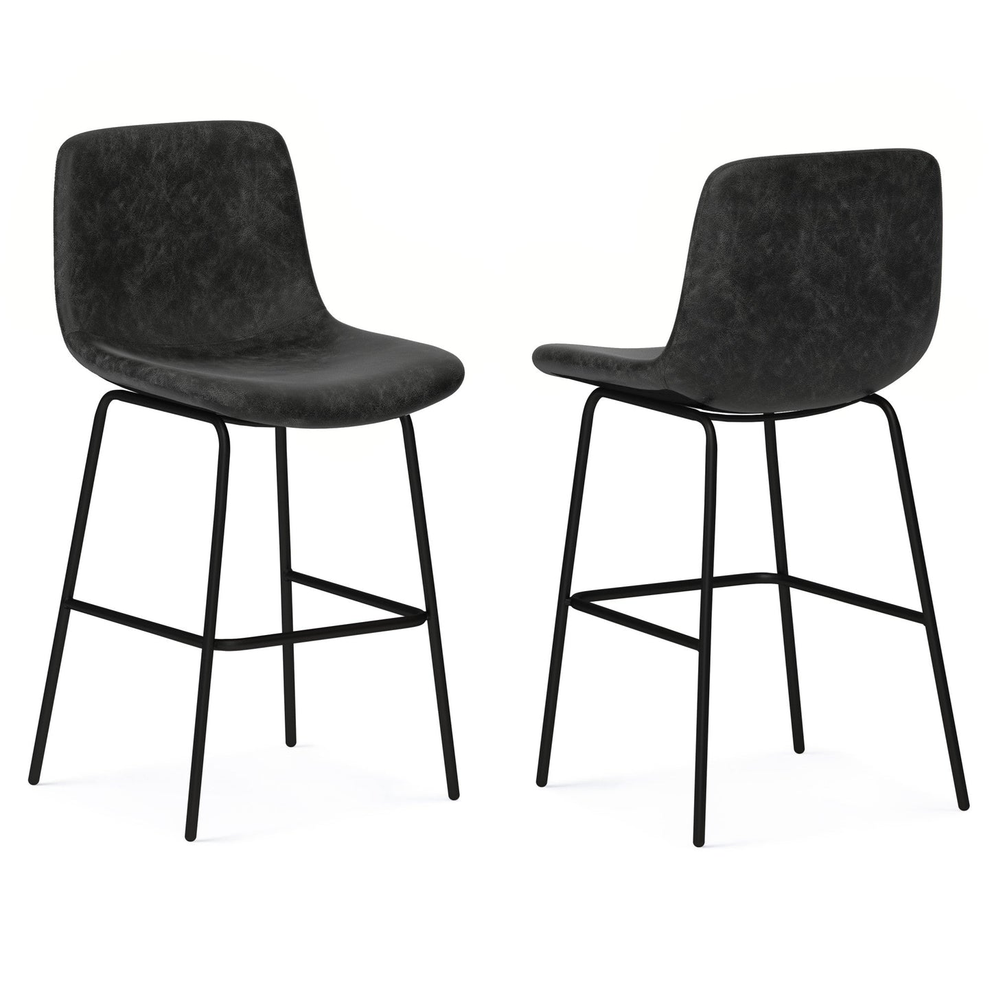 Distressed Charcoal Grey | Jolie Counter Height Stool (Set of 2)