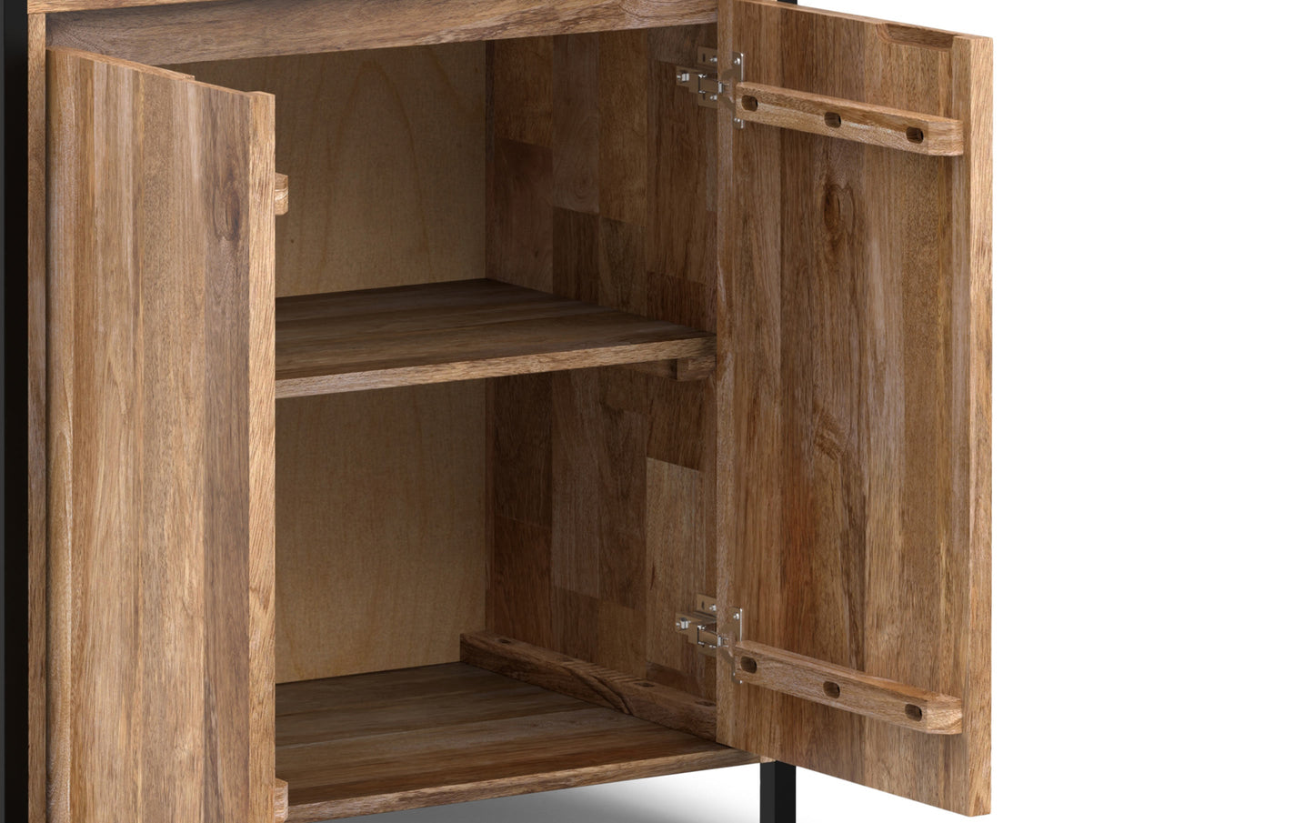 Natural | Kelsey Large Bookshelf with Cabinet