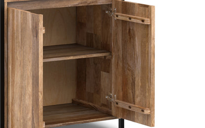 Natural | Kelsey Large Bookshelf with Cabinet