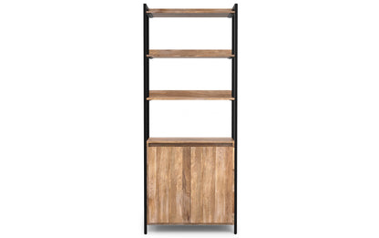 Natural | Kelsey Large Bookshelf with Cabinet