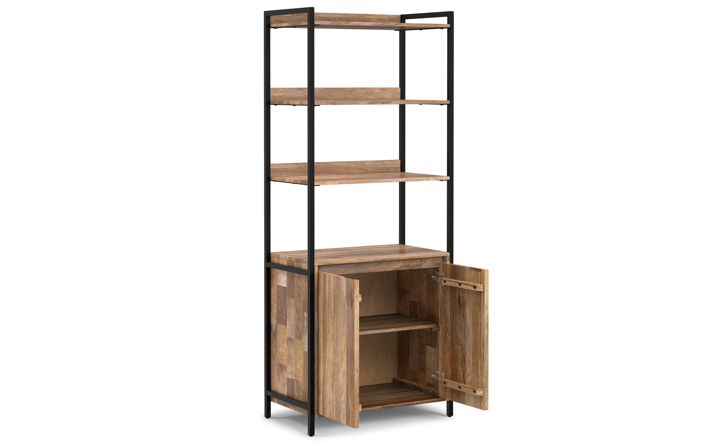 Natural | Kelsey Large Bookshelf with Cabinet