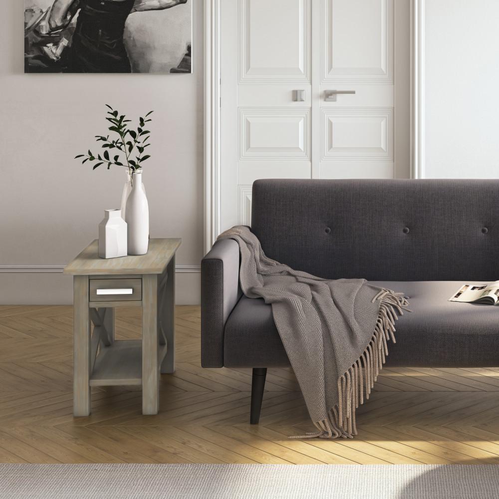 Distressed Grey | Kitchener Narrow Side Table