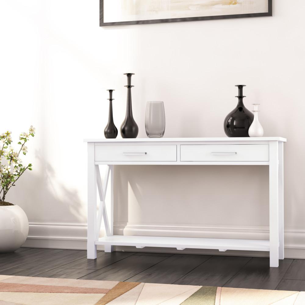 White | Kitchener 47.5 inch Console Sofa Table