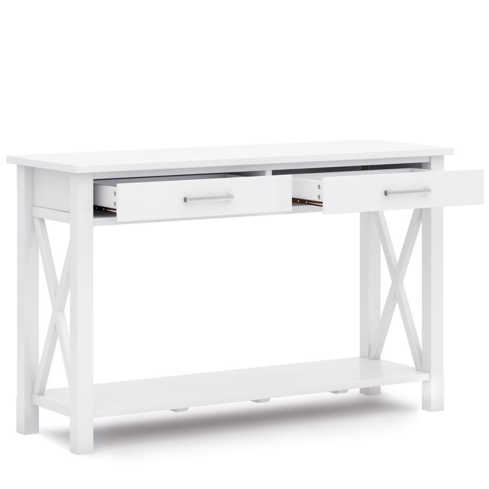 White | Kitchener 47.5 inch Console Sofa Table